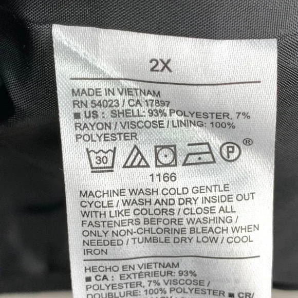 Old Navy‎ Pea Coat Womens 2X Gray Heathered Double Breasted Viscose Preppy - Picture 5 of 8